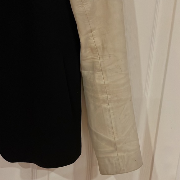 Theory Yasia Blazer with  Leather Sleeves - Picture 4 of 15